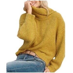 Anthropologie Pilcro Zamora Cowl Neck Sweater S Wool Alpaca Chunky Oversized